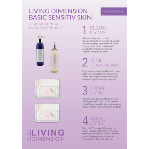 Flyer til sensitiv hud i A5